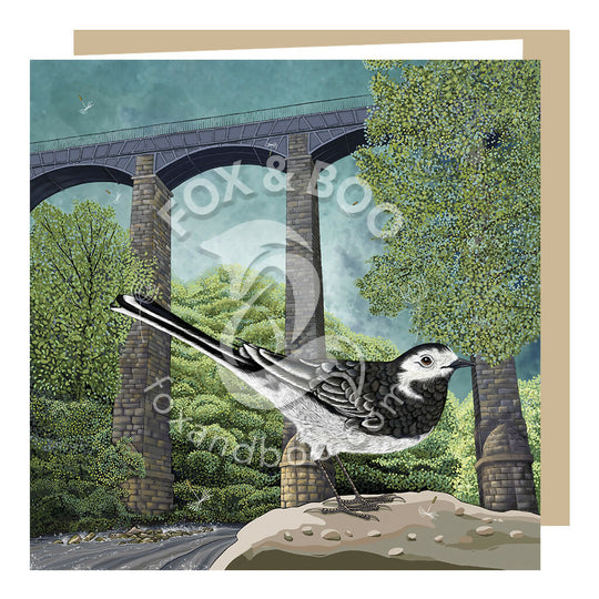 Wagtail at Pontcysyllte Greeting Card