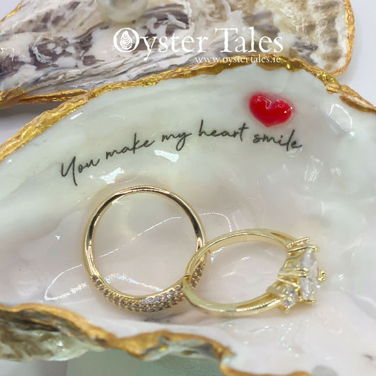 You make my heart smile - Oyster Ring/Trinket Dish