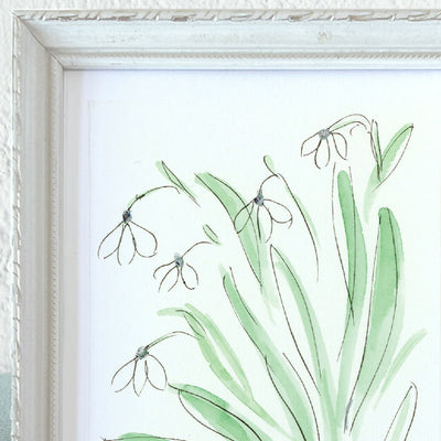'Snowdrops' Framed Original Art