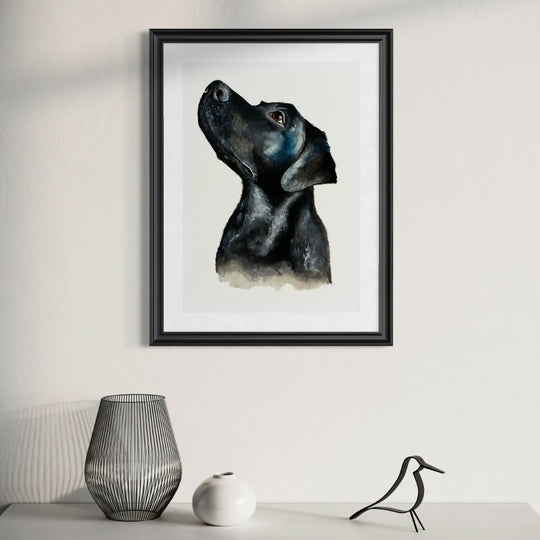 Black Labrador A4 Prints - CountryCollection
