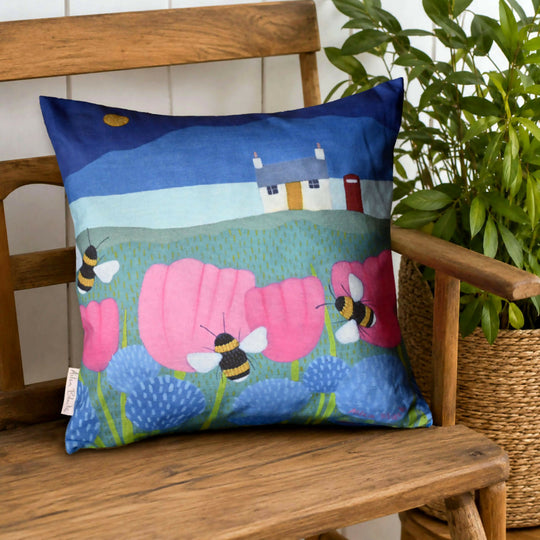 Hum Drum Cotton Linen Blend Cushion