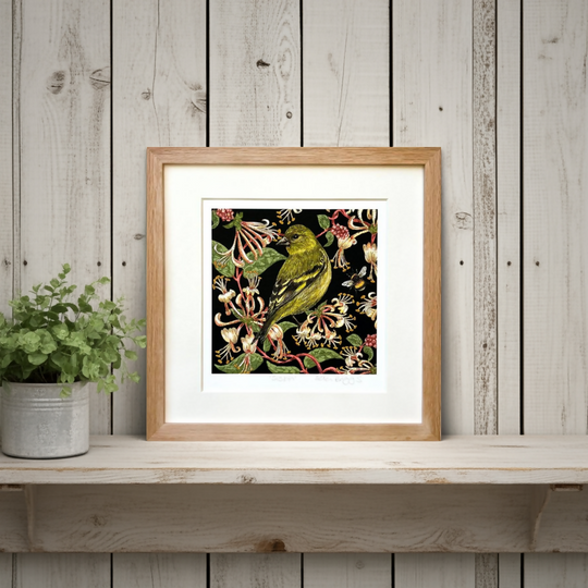 Siskin - Signed and Mounted Giclée Art Print