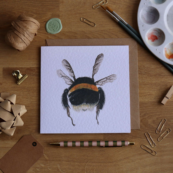 Flying Bee Greeting Card