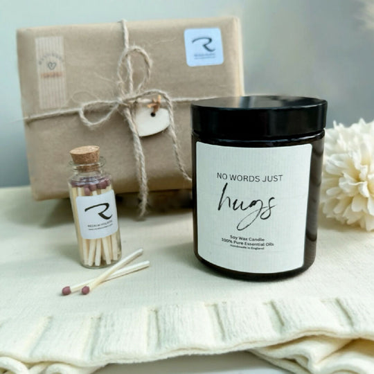 No Words Just Hugs - Sympathy Candle - Aromatherapy Candle