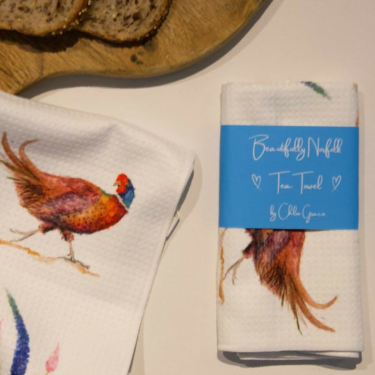 Pheasant Tea Towel - Country Collection
