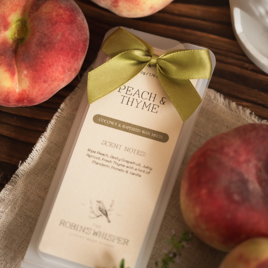 Peach and Thyme Botanical Wax Melt