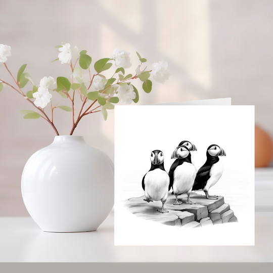 Puffin Rock Greeting Card
