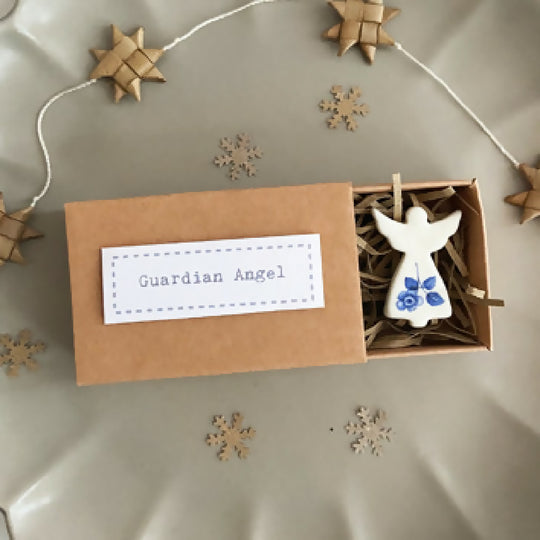 Porcelain Matchbox Token Guardian Angel