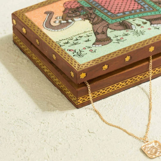 Wooden Handcrafted Elephant Jewellery Box