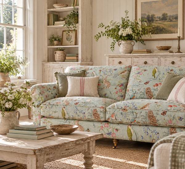Countryside Fabric Duck Egg per metre