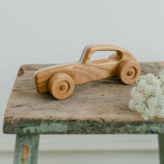 Wooden Toy Racing Car - Duck Egg