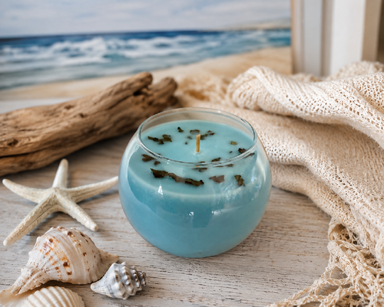 Blue Sea Breeze Scented Bowl Candle