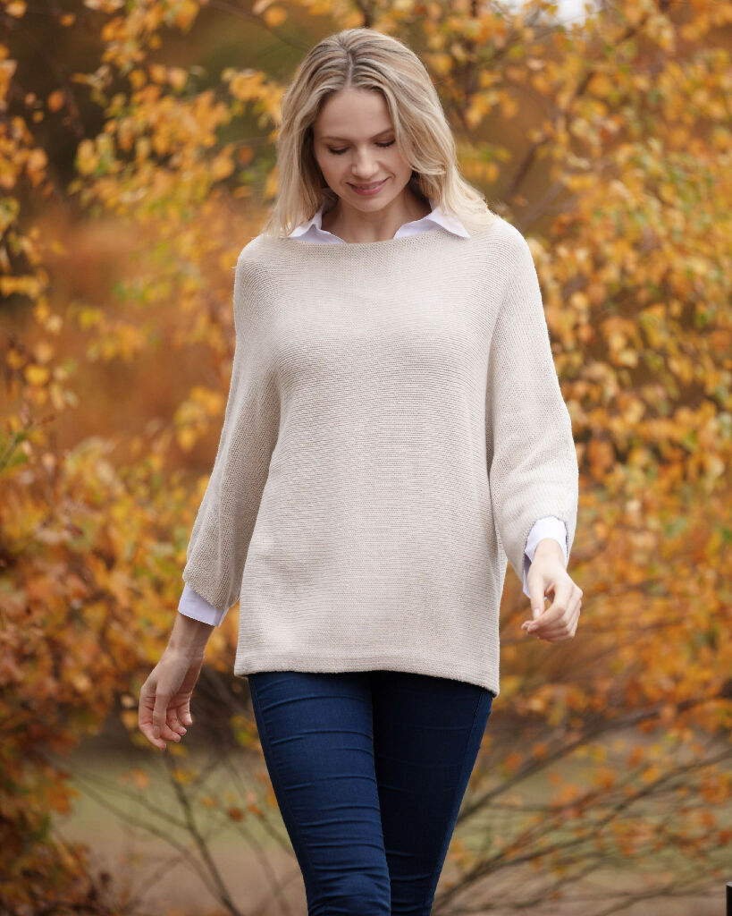 Ivy Rib Knit Relaxed Cotton Jumper