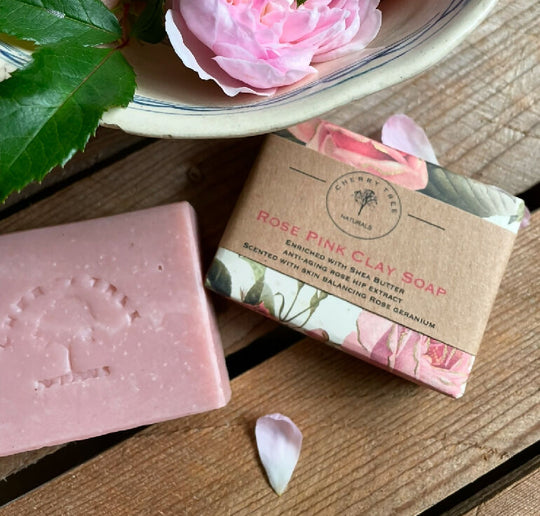 Rose Pink Clay Soap Bar
