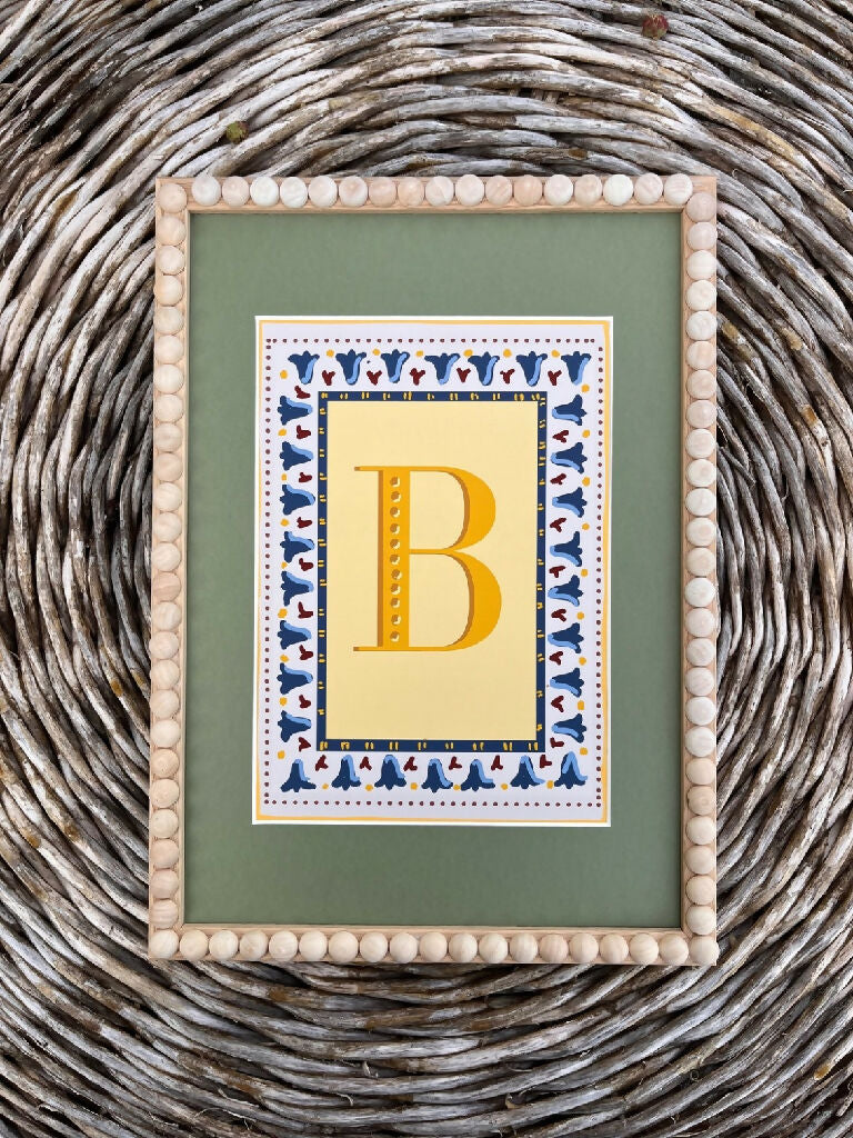 Annabel Wond Interiors_Emily Alphabet Print Green