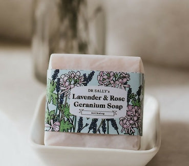 LAVENDER AND ROSE GERANIUM SOAP