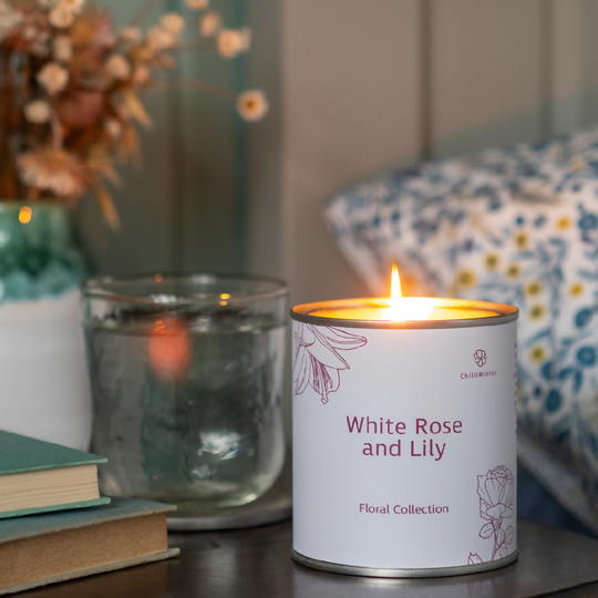 White Rose and Lily Candle or Wax Melts