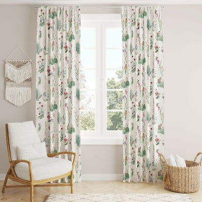 Flower Fairy Garden Curtain Fabric