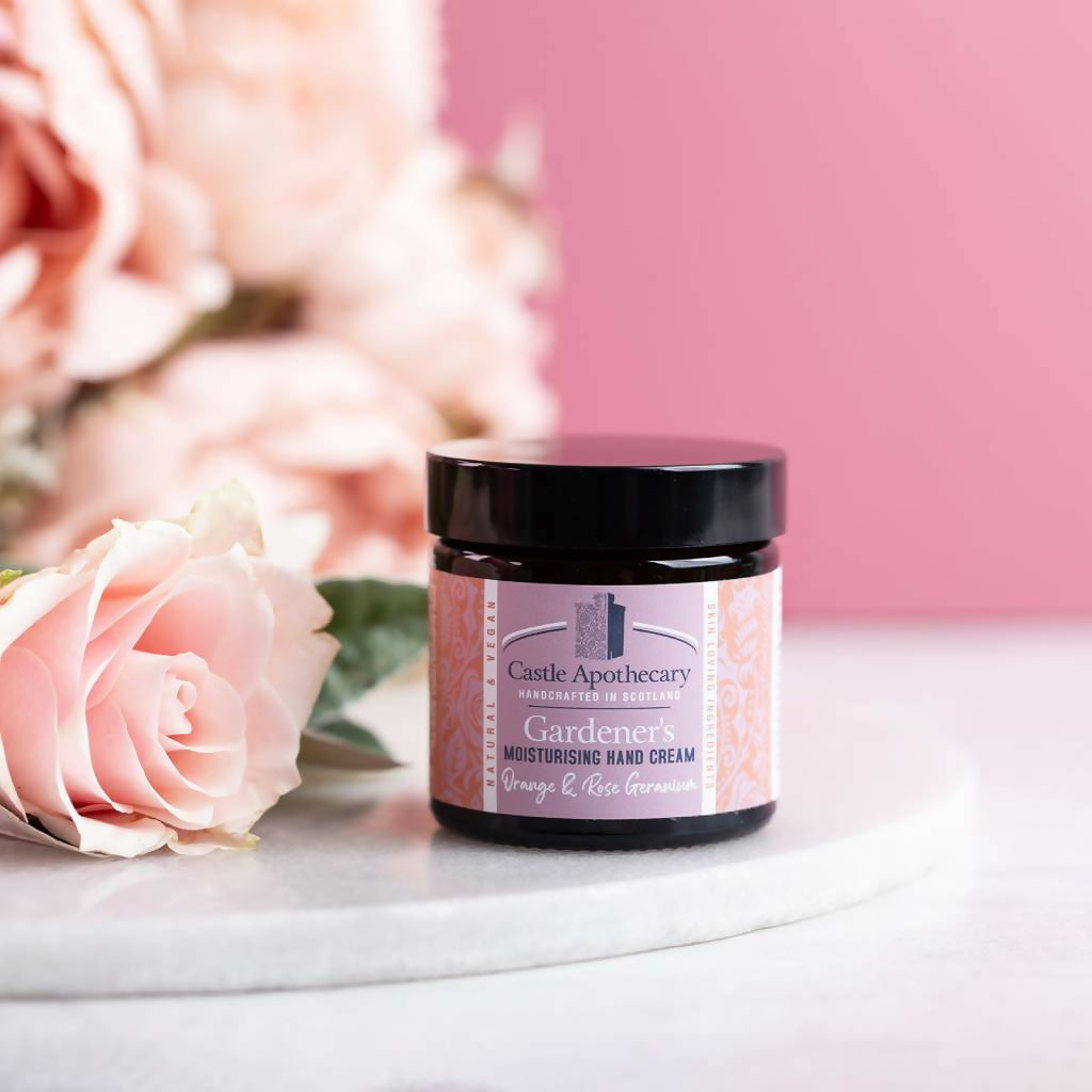 Gardeners Hand Cream Orange and Road Geranium| Country Living Marketplace