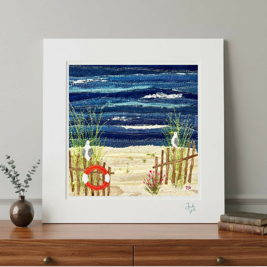 Beach Watch - Fine Art Mounted Print