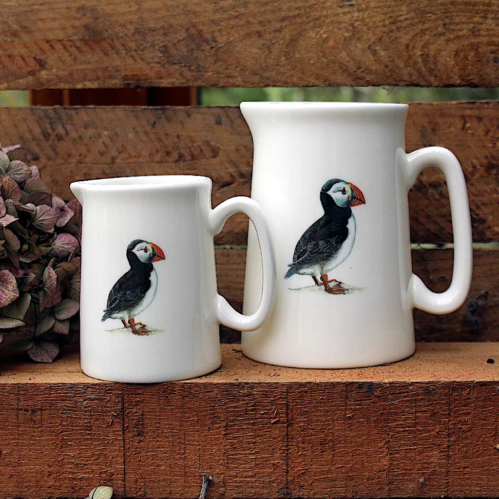 Bone China Jugs in Puffin