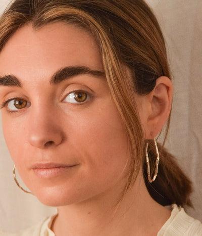 Large Crumpled Hoops