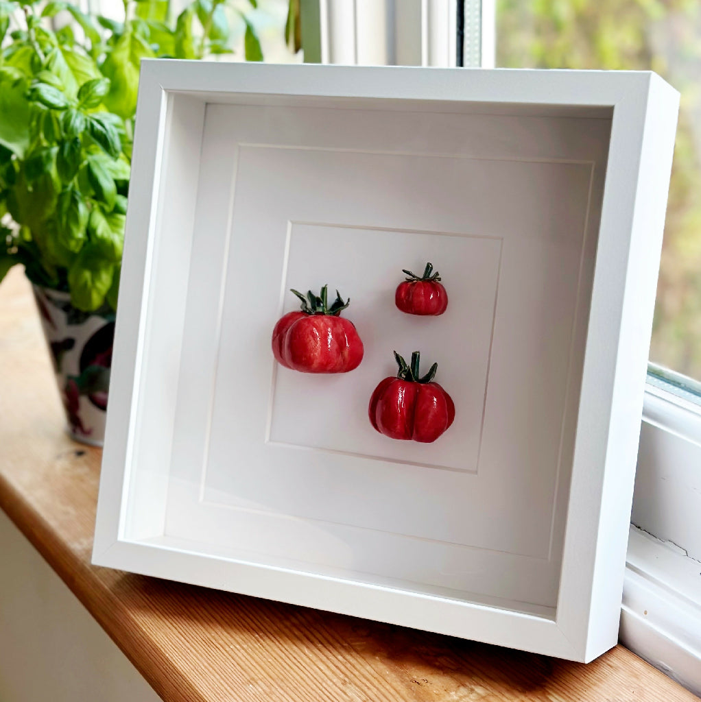 Ceramic Kitchen Wall Art: Red Tomatoes