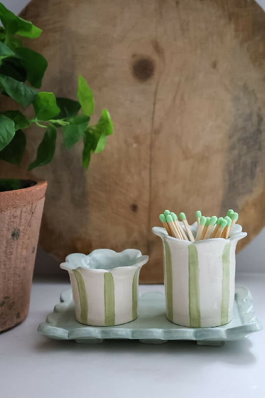 Daisy tealight holders set of 2
