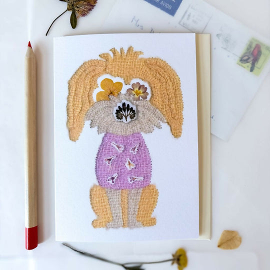 Botanical Cockapoo Greetings Card
