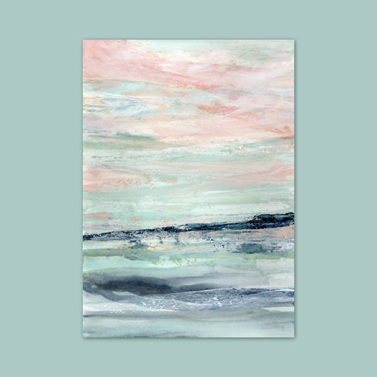 'Dreaming of a Walk by the Sea’ Seascape A4 Art Print