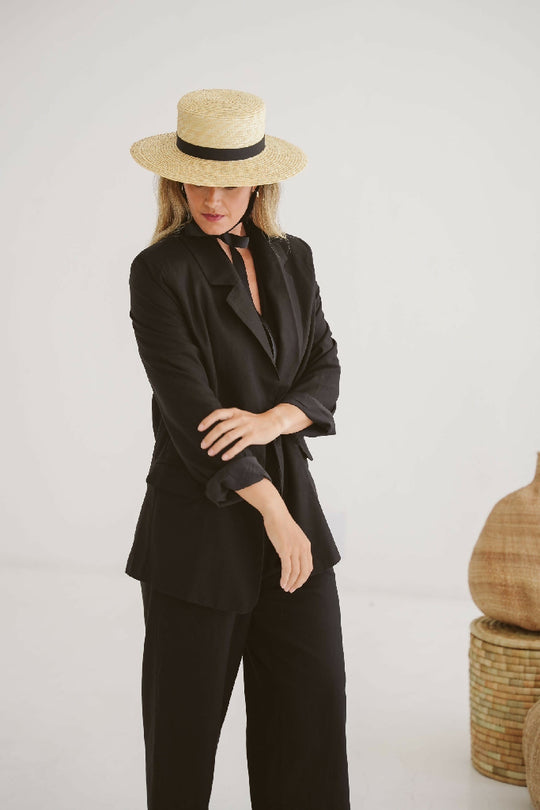 Julia Linen Boyfriend Jacket