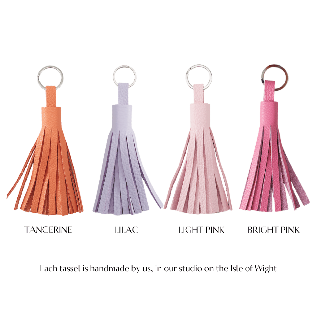 Leather Tassel Keychain