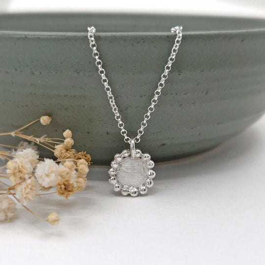 Small Silver Sol Necklace