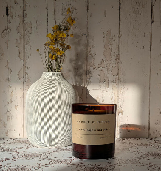 Wood Sage & Sea Salt Soy Candle
