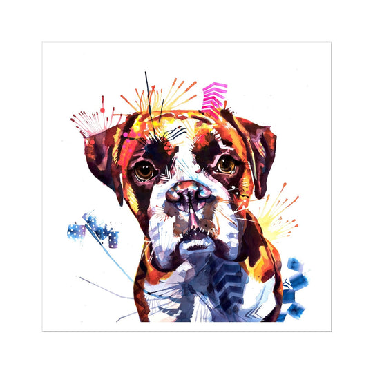 Loki the Boxer Fine Art Print