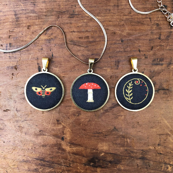 Embroidered pendants rgb