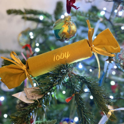 christmas cracker on tree