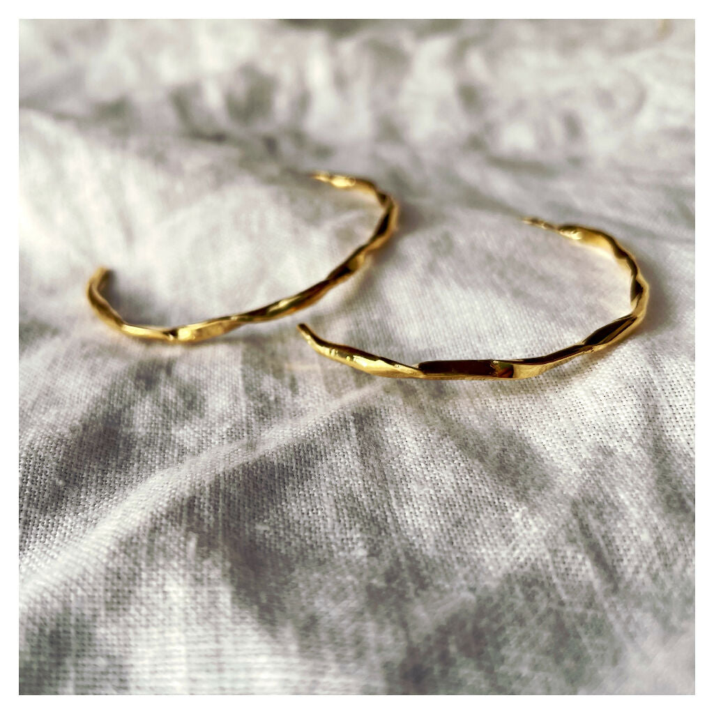 Large Crumpled Hoops