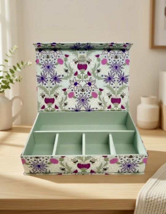 Handmade Celtic Summer Box | Floral Fabric Keepsake Box