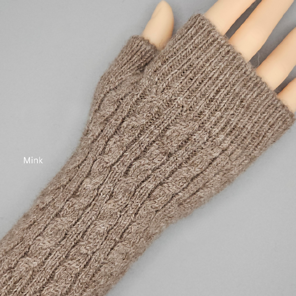Alpaca Wrist Warmers - No Dye's, Multiple colours