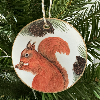 Red Squirrel Christmas decoration