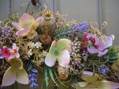 Lavender and Poppy Wreath