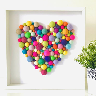 Colourful Heart - medium frame