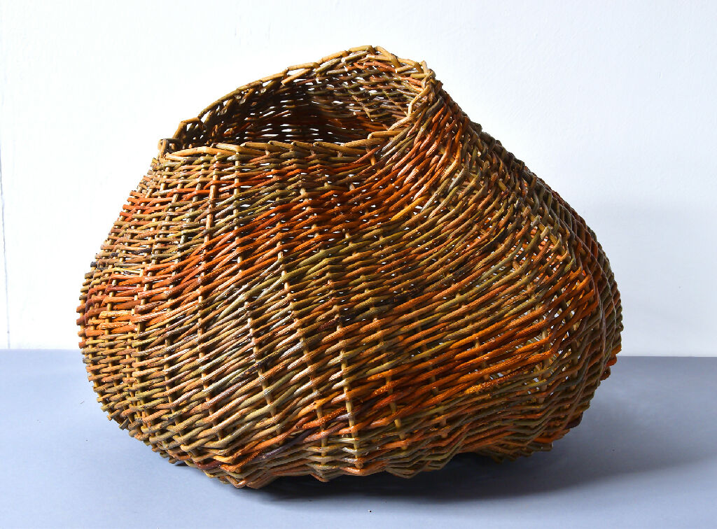 Organic, Sculptural Basket in Mixed Willow