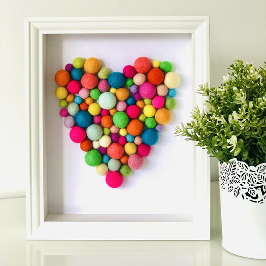 Colourful Heart - small frame