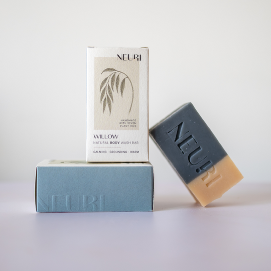 Willow Cedarwood & Neroli Body Wash Bar with Red Clay & Charcoal