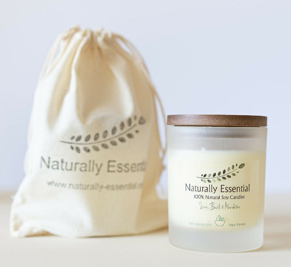 Natural Soy Wax Candle with Pure Essential Oils – 20cl