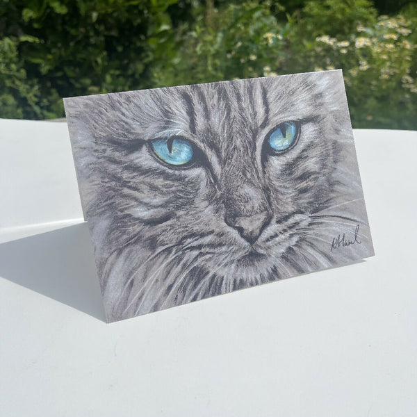 Pretty Blue Eyes Greeting Card