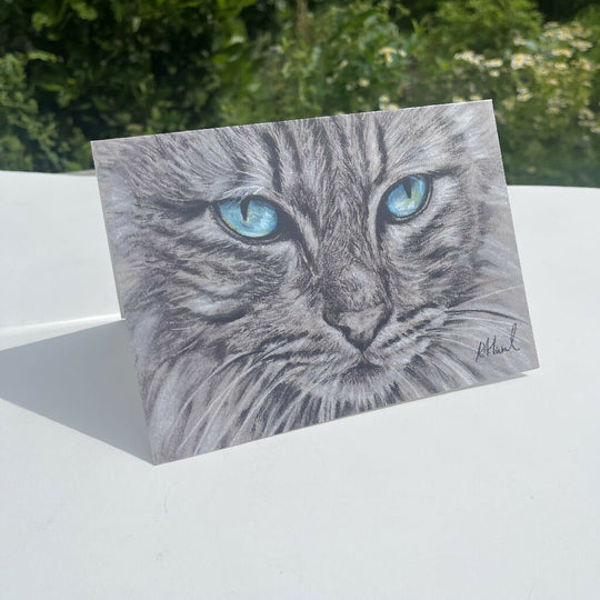 Pretty Blue Eyes Greeting Card