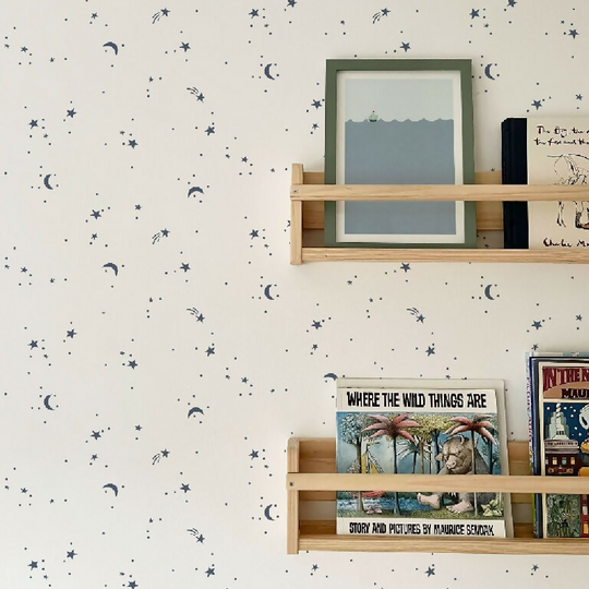 Moons & Stars Luxury Children's Wallpaper